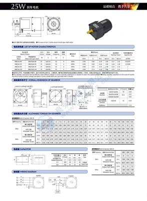 25W 220V交流齒輪減速剎車(chē)電機(jī)——4RK25GN-CM產(chǎn)品介紹